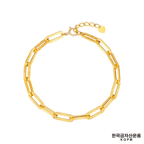 [ ★24K 주얼리 SALE★][20만원 SALE] [한국금자산운용] 24K 볼륨샤인 클립 팔찌+ (방송)  로마뱅글팔찌