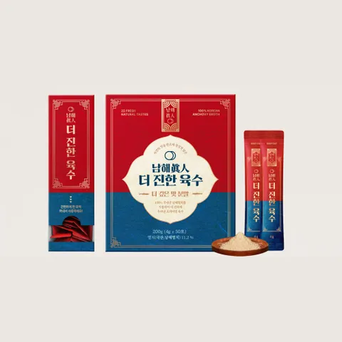 [밋앤밀] 남해진인 더진한육수 만능분말육수 50포 본품