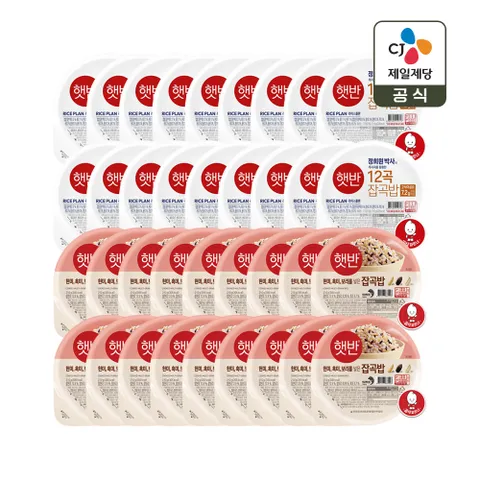 햇반 12곡밥 210g x18개+잡곡밥 210g x18개