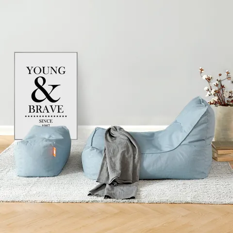 보니타 빈백 1+1 초대형 멜란지 TS808 소파