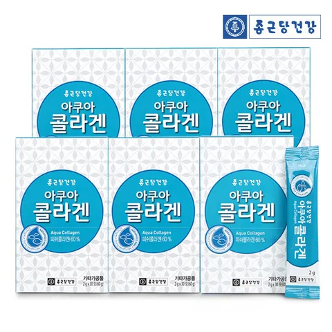 [종근당건강] 아쿠아 콜라겐 30포 6박스(6개월분)