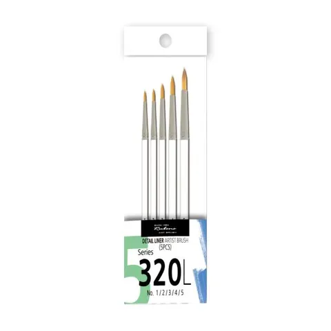 아트박스/한가람문구 루벤스 세필붓 NO.320PLUS 5본조 Set