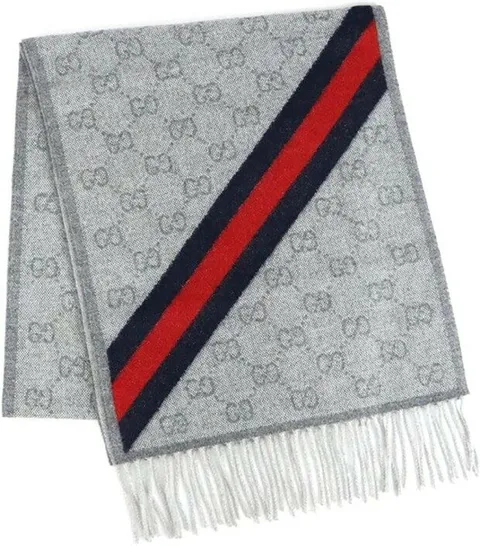 구찌 GG 웹 울 머플러 570603 3G200 1768 그레이 +할인쿠폰