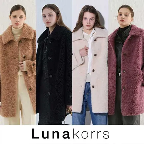 루나코어스 호주산울100 컬리 양모 하프코트  - 현대Hmall