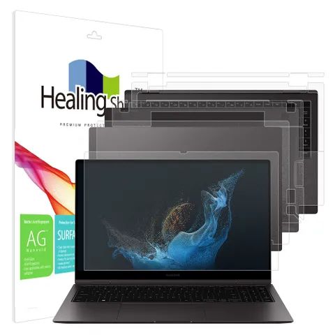 삼성 갤럭시북(북2) 프로 360 15인치 저반사 지문방지 액정보호필름1매 외부3종 세트