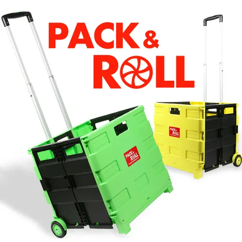 [스피엘]팩앤롤 접이식 쇼핑카트-대형/장바구니 핸드카트 손수레 