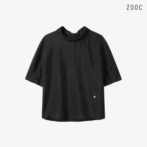[ZOOC] 펄 시어 백타이 블라우스 BK_V263MSC907