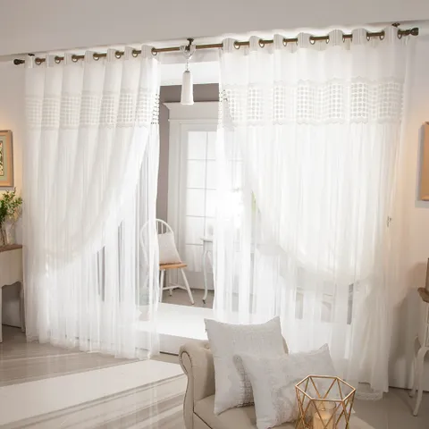 [지나송]멜로디 웨딩스타일 암막커튼 슈퍼특대형(620×230cm) - 현대Hmall