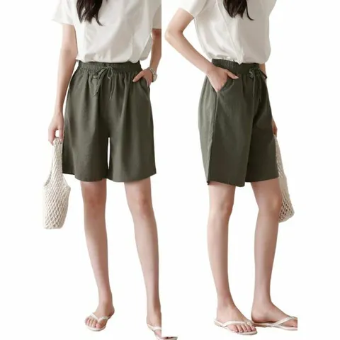 [하프클럽/제니유]제니유 로로 여성 여름 인견 5부 린넨 반바지 쿨 밴딩 팬츠