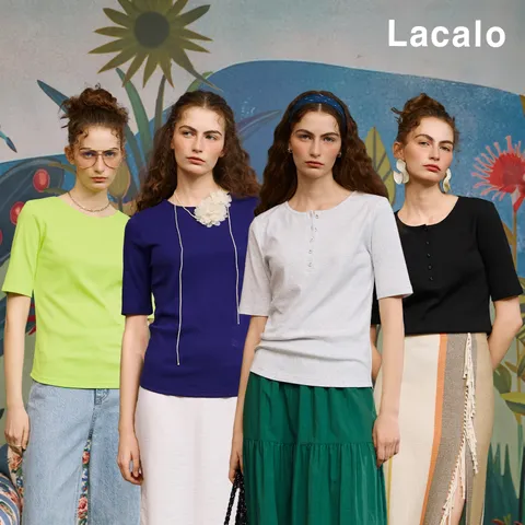 [Lacalo] 라칼로 튀르키예 코튼100 티셔츠 4종 (보트넥 2종 헨리넥 2종) +무이자3개월