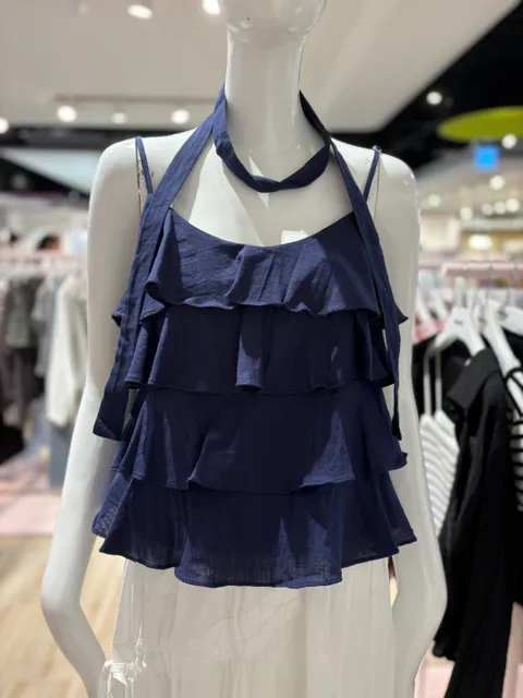 [현대백화점] 쿨키튼 층층이 끈 나시블라우스 +머플러 세트 (KBSI7328) +할인쿠폰