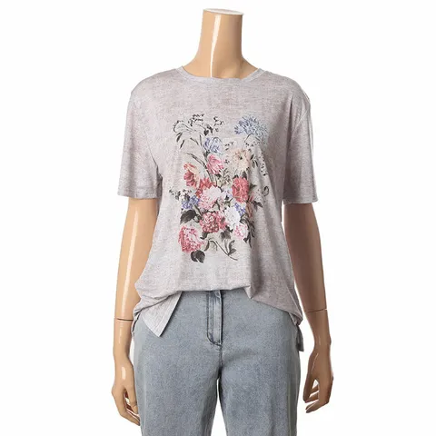 [현대백화점] [안지크]플라워프린팅티셔츠 AF2TS5230 +할인쿠폰