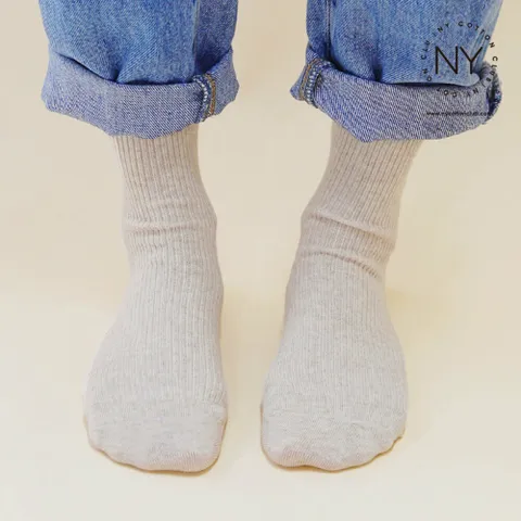 [NY코튼클럽] 여성 촘촘 골지 중목 양말 BLW08 3족