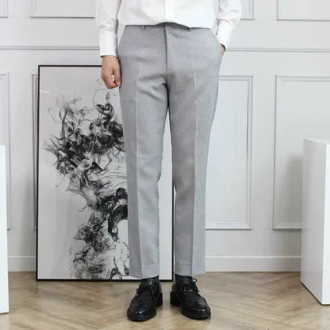 [하프클럽/세컨에디션]깔끔 6컬러 봄 여름 가을 캐주얼 빅사이즈 반밴딩 정장바지