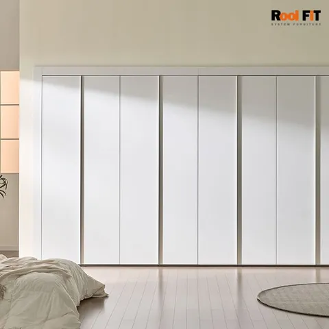 화이트매트 여닫이 붙박이장_240cm (8자) +할인쿠폰