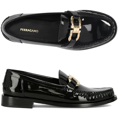 [페라가모] 간치니 로고 MARYAN NERO 769302 여성 로퍼 구두 +할인쿠폰