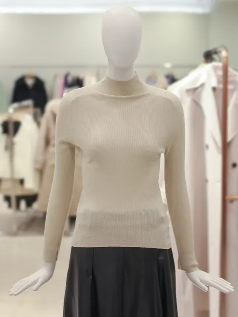 [현대백화점] [CC콜렉트] 펄 레이어 하이넥 니트 탑 (C231KSK003)