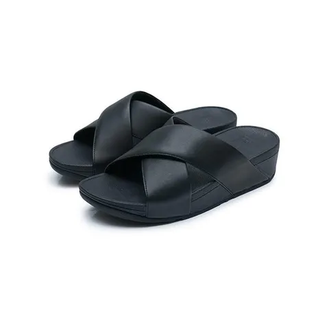 핏플랍 루루 크로스 슬라이드 블랙 K04-001