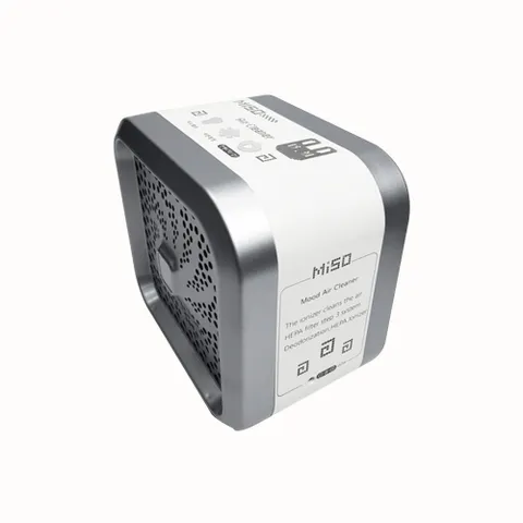엠텍 미소 미니 공기청정기 MMC-700DS 다크실버 음이온 LED등 사무실 가정용