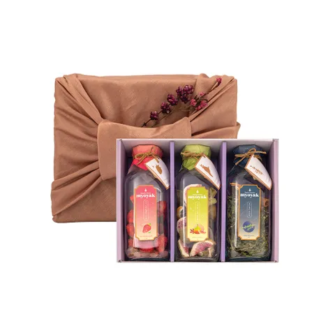 [현대백화점] 묘약 담금주키트 3구 보자기포장 선물SET - 500ml x 3 +사은품(카카오채널 '묘약 담금주키트' 추가 시 묘약 칵테일 데코키트 증정!)