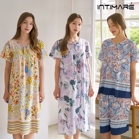 [ ★ 백화점 프리미엄 브랜드 인티마레 현대홈쇼핑 단독 런칭 ★][백화점동일] 인티마레 25SS 썸머 인견 라운지웨어 3세트  +무이자3개월