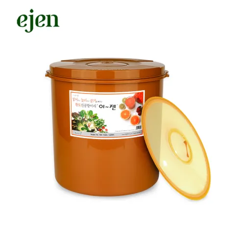 이젠 황토 진공항아리 원형 32리터/김치통/쌀통