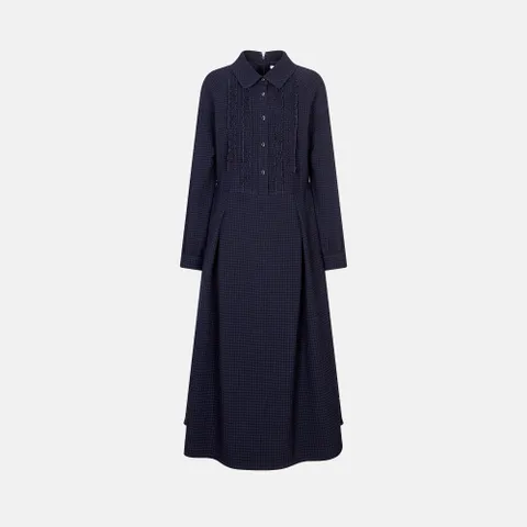 [GIVY] 프릴 디테일 체크 플레어 원피스 GY26S1FRD5437 +할인쿠폰