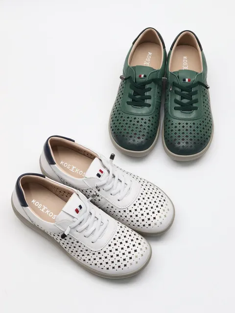 여성용 여름 편안한 펀칭 스니커즈 운동화 굽4cm +할인쿠폰