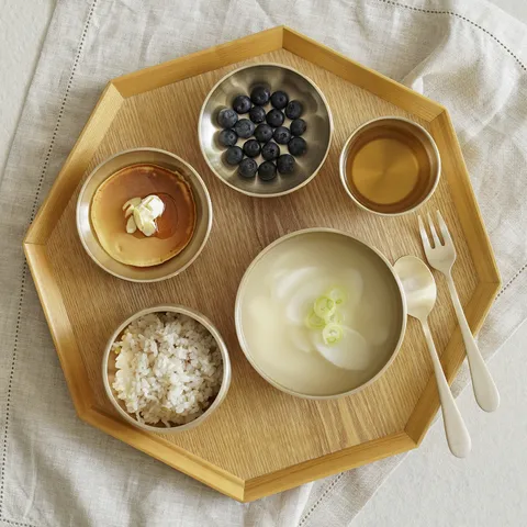 놋담 방짜유기 유기그릇 아기 돌식기 풀세트 8P