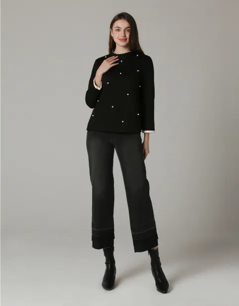 [현대백화점] [손정완] 진주 하이넥 블라우스 ZBL4343040