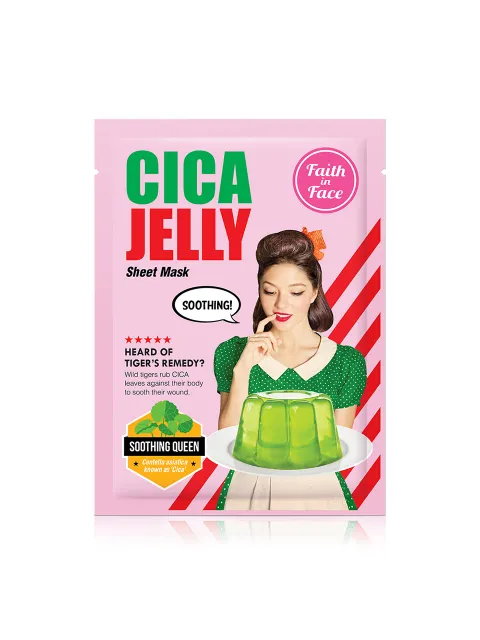 [페이스인페이스] 시카 젤리 시트마스크팩 (병풀추출물 진정마스크팩)