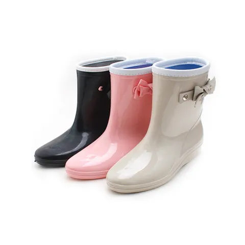 [바나나팜스]주니어 성인 레인부츠 DB 리본 장화-250mm(jh)