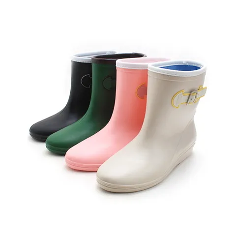 [바나나팜스]주니어 성인 레인부츠 DB 무광 벨트 장화-250mm(jh)