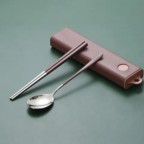 휴대용 수저세트 개인 도시락 무소음 수저통