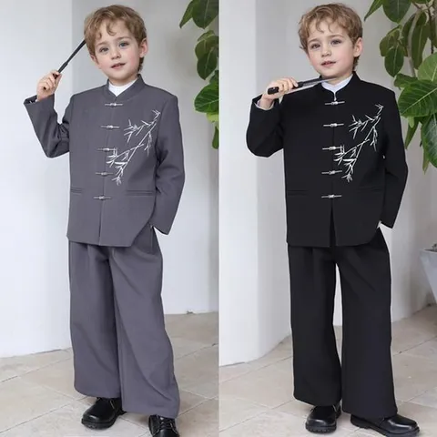 지앤제이커머스 (대여) 실버버클 대나무 자수 창파오 공연 무대의상 +할인쿠폰