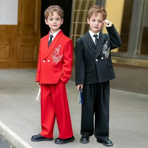 지앤제이커머스 (대여) 브레스티드 대나무 자수 오버핏 턱시도 정장 +할인쿠폰