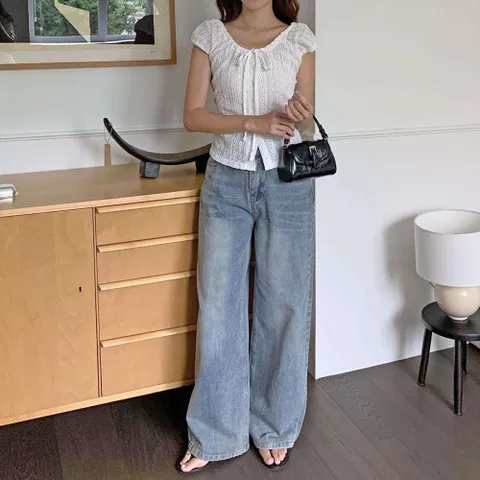 |KHH3FB1|여성 레이스 셔링 스트랩 나시 블라우스