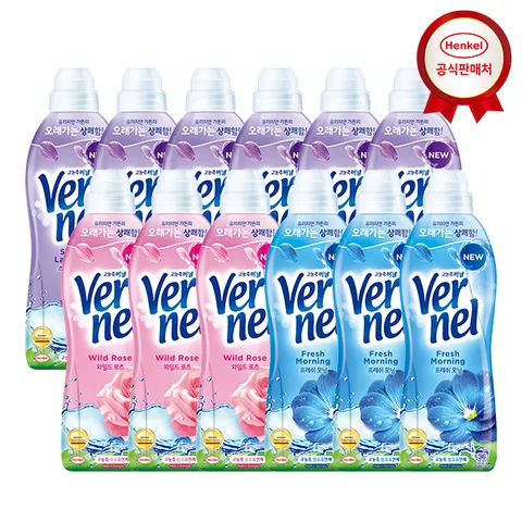 [헨켈]버넬 고농축 섬유유연제 900mlx12개