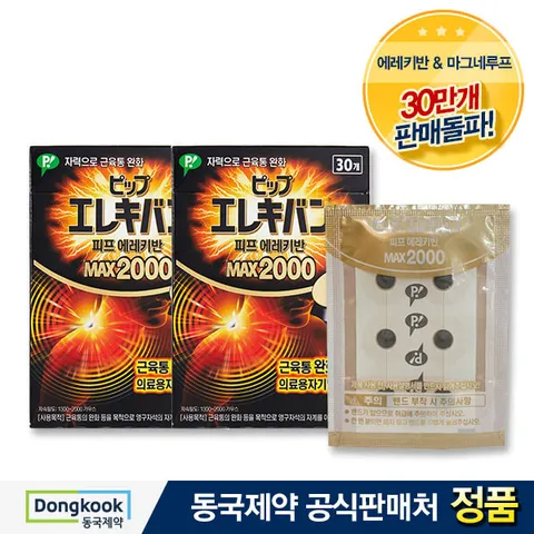 [동국제약]일본직수입 자석파스 에레키반 MAX2000 (30개) 2세트