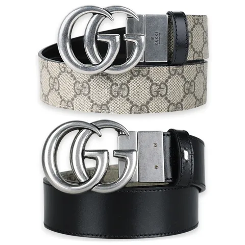 [구찌] 남성 GG 마몬트 리버시블 벨트(베이지/블랙) 627055 92TIN 9769 +할인쿠폰