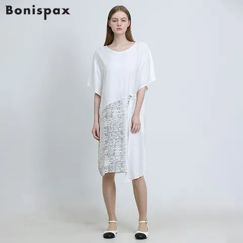 [보니스팍스] 언발란스 프린트 지퍼 원피스 +할인쿠폰