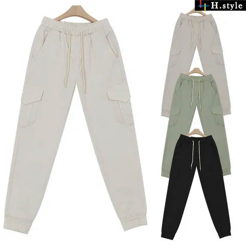 H스타일(JMC)카고조거팬츠/슬랙스/건빵바지/배기/베기/빅/밴딩/봄