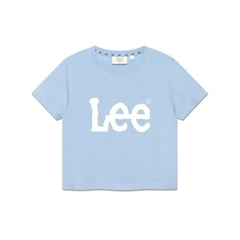 리반팔티 CQK LE2502ST60LB 우먼 빅 트위치 로고 크롭 티셔츠 라이트블루 +할인쿠폰