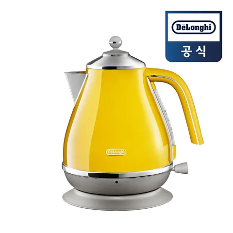 [드롱기] 아이코나 1.7L 무선 전기주전자 선플라워 옐로우 KBOC2001.Y