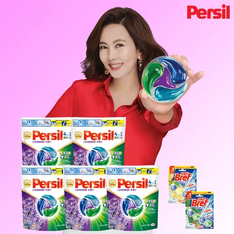 뉴 퍼실 디스크 라벤더 (일반&드럼겸용) 26개입 5팩 + 브레프 2개 - 현대Hmall