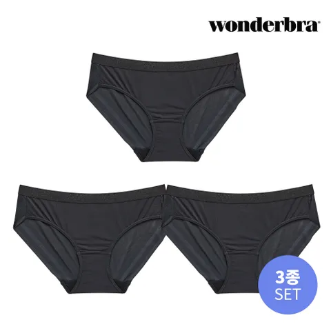 [WBX] 원더브라 에센셜 스포츠 블랙 팬티 3종 WBWPT1N78_3