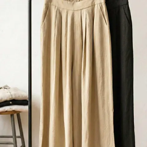 여자 레이온 마원단 일자핏 혼방 메리루 팬츠