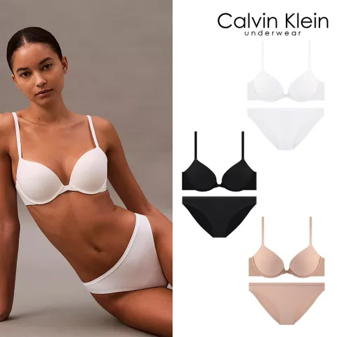 [캘빈클라인 언더웨어] CK 여성 푸쉬업 플런지 브라+팬티 세트 QF7315+QF8253 3종 택1 +할인쿠폰