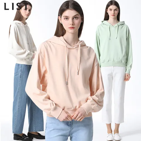 [리스트] 루즈핏 솔리드 후드 티셔츠