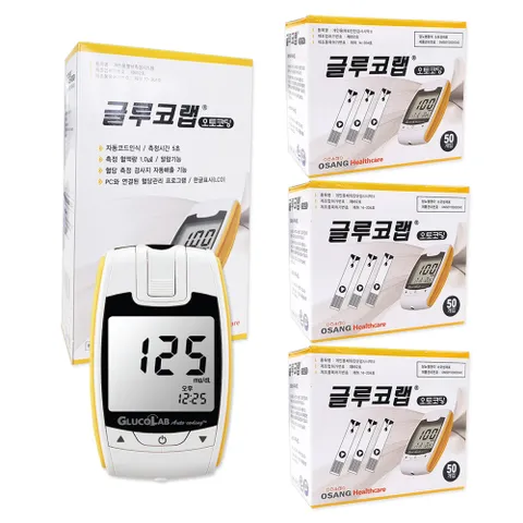 글루코랩 혈당계+혈당시험지 150매 세트